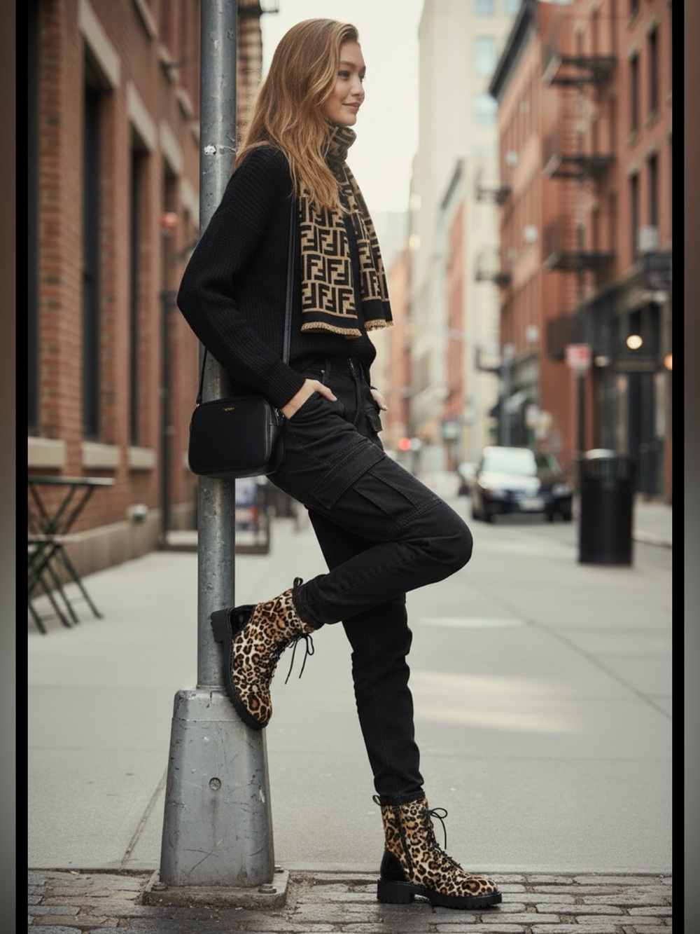 Giuseppe Zanotti Leopard Print Combat Boot Animal Print Bootie MSRP $1980 6